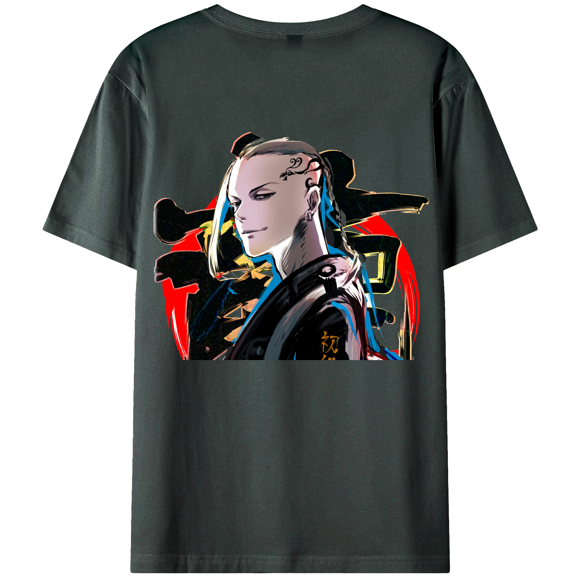（画像用） 東京リベンジャーズ Tokyo Revengers 綿100％ メンズ半袖Tシャツ（バックプリント） 通気性